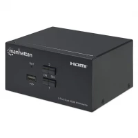 Manhattan 153522 interruptor KVM Negro