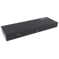 Manhattan 152785 interruptor KVM Montaje en rack Negro