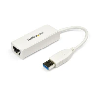 StarTech.com Adaptador Tarjeta de Red Externa NIC USB 3.0 a 1 Puerto Gigabit Ethernet 1Gbps RJ45 USBA Blanco