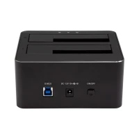 StarTech.com Docking Station USB 3.0 de 2 Bahías SATA de 2.5 o 3.5 Pulgadas para SSD o Disco Duro Base de Conexión para Unidades de Disco