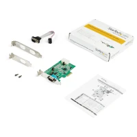 StarTech.com Tarjeta Adaptadora Serial PCI Express RS232 de 2 Puertos - Tarjeta Controladora Serial PCIe RS232 - PCIe a Serie DB9 UART 16950 - Tarjeta de Perfil Bajo para Windows y Linux