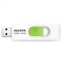 Memoria USB Adata UV320 64 GB 3.2 Color Blanco-Verde