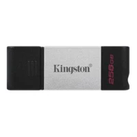 Memoria USB Kingston DataTraveler 80 256GB USB-C 3.2 Gen 1 Color Plata-Negro