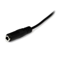 StarTech.com Cable de 2m de Extensión de Audífonos Mini-Jack 3,5mm Estéreo Macho a Hembra - Delgado