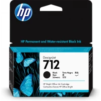 HP Cartucho de tinta DesignJet 712 de 38 ml, negro