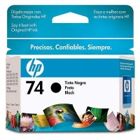 HP Cartucho original de tinta negra 74