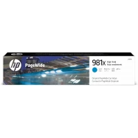 HP Cartucho original PageWide 981X de alta capacidad cian