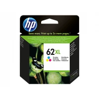 HP Cartucho original de tinta de alta capacidad 62XL tricolor