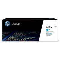 HP Cartucho de tóner original LaserJet 658A, cian