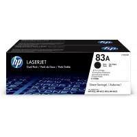 HP Pack de ahorro de 2 cartuchos de tóner original 83A LaserJet negro