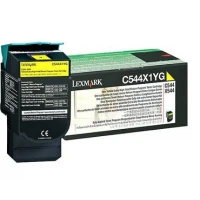 Lexmark C544, X544 Yellow Extra High Yield Return Programme Toner Cartridge (4K) cartucho de tóner Original Amarillo