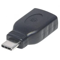 Manhattan 354646 cambiadores de género de cables USB C USB A Negro