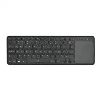 Teclado Inalámbrico Perfect Choice Touch Pad Compatible con PC/Smart TV Color Negro