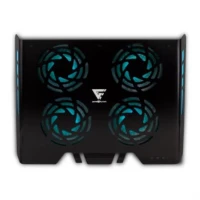 Base Enfriadora Game Factor CPG400 Laptop 4 Ventiladores RGB Aluminio USB Color Negro