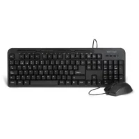 Teclado y Mouse Vorago KM-107 Alámbrico Multimedia USB Color Negro