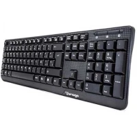 Teclado Vorago KB-102 Multimedia Usb Negro