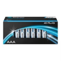 Pilas Steren Alcalinas Tipo "AAA" 1.5V C/40 Pzas