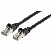 Intellinet 741521 cable de red Negro 1 m Cat6a S/FTP (S-STP)