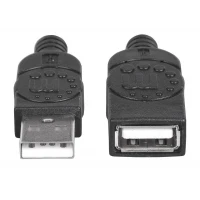 Manhattan 338653 cable USB 1.8 m USB 2.0 USB A Negro