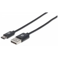 Manhattan 354912 cable USB 0.5 m USB 2.0 USB C USB A Negro