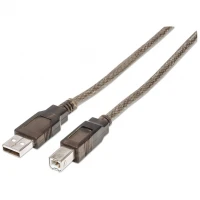 Manhattan USB 11 m cable USB USB 2.0 USB A USB B Plata