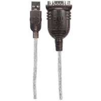 Manhattan 151849 cable serial Negro 1.8 m USB Serial/COM/RS232/DB9