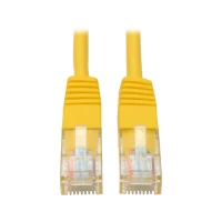 Tripp Lite N002-001-YW Cable Ethernet (UTP) Moldeado Cat5e 350 MHz (RJ45 M/M) - Amarillo, 30.5 cm [1 pie]