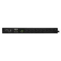 Tripp Lite PDUMNH20 PDU Monitoreable Monofásico 1.9kW, de 120V, 8 Tomacorrientes 5-15/20R, Adaptador L5-20P/5-20P, Cable de 3.66 m [12 pies], Interfaz de Plataforma LX, para Instalación 1U en Rack, TAA