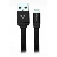 CABLE VORAGO CAB-119 NEGRO USB-APPLE LIGHTNING 1 METRO NEGRO