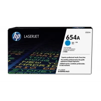 HP Cartucho de tóner original 654A LaserJet cian