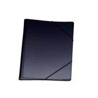 FOLDER ESSELTE PLASTICO OXFORD NEGRO CON SOLAPA