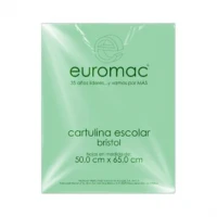 CARTULINA EUROMAC BRISTOL VERDE 50X65 PQT/100H