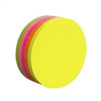 NOTA ADHESIVA MAE CIRCULO NEON 5 COLORES 250HJS 67X76MM