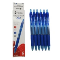 Boligrafo Nextep Gel Retractil Mediano 0.7mm Azul c/6