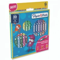 Plumones Papermate Doble Punta Colores Surtidos C/15x30