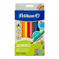 Colores Pelikan Jumbo Triangulares C/12 Pzas