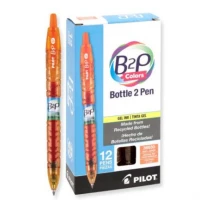 Bolígrafo Pilot B2P Colors Gel 0.7mm Color Naranja Caja C/12 Pzas