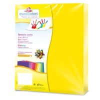 PAPEL CORTADO EUROCOLORS CARTA AMARILLO NEON C/100