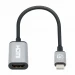 Manhattan 153706 adaptador de cable de vídeo 0.15 m USB Tipo C HDMI Negro, Plata