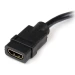 StarTech.com Adaptador de 20cm HDMI a DVI - DVI-D Macho - HDMI Hembra - Cable Convertidor Video