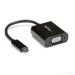 StarTech.com Adaptador USB C a VGA - Negro - 1080p - Convertidor de Video para su MacBook Pro - Dongle de Pantalla USB Tipo C a VGA - La Versión Mejorada es CDP2VGAEC