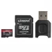 Tarjeta Kingston MicroSD Canvas React Plus 64GB micSDXC React+ SDCR2 285R UHS-II w/ADP+MLPM Reader