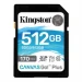 Tarjeta SD Kingston Canvas Go Plus 512 GB 170R C10 UHS-I U3 V30