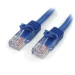 StarTech.com Cable de 5m de red Ethernet Cat5e RJ45 sin traba snagless - Azul