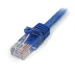 StarTech.com Cable de 5m de red Ethernet Cat5e RJ45 sin traba snagless - Azul