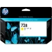 HP Cartucho de tinta DesignJet 728 de 130 ml amarillo