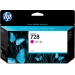 HP Cartucho de tinta DesignJet 728 magenta de 130 ml