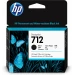 HP Cartucho de tinta DesignJet 712 de 80 ml, negro