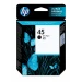 HP Cartucho original de tinta negra 45