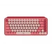 Logitech Pop Keys teclado RF inalámbrico + bluetooth Borgoña, Rosa, Rosa